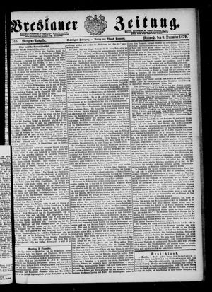Breslauer Zeitung vom 03.12.1879