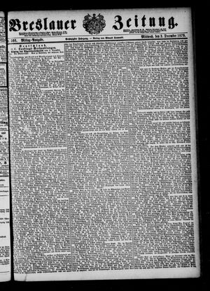 Breslauer Zeitung vom 03.12.1879