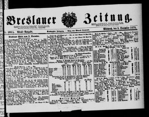 Breslauer Zeitung vom 03.12.1879