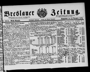 Breslauer Zeitung on Dec 13, 1879
