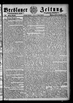 Breslauer Zeitung vom 22.12.1879
