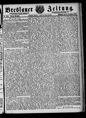 Breslauer Zeitung vom 24.12.1879