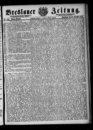 Breslauer Zeitung on Dec 27, 1879