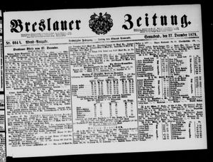 Breslauer Zeitung on Dec 27, 1879
