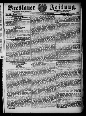 Breslauer Zeitung vom 31.12.1879