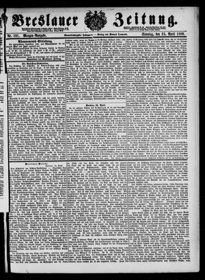 Breslauer Zeitung on Apr 25, 1880