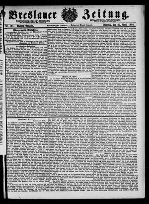 Breslauer Zeitung vom 25.04.1880