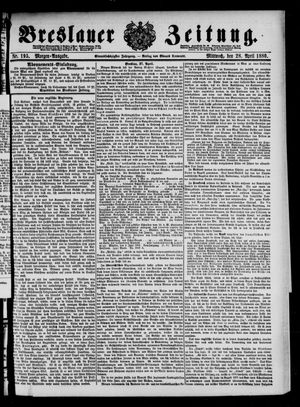 Breslauer Zeitung vom 28.04.1880