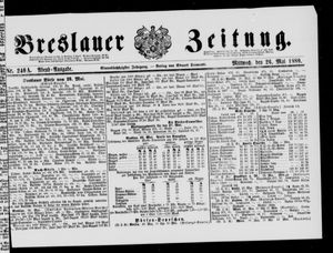 Breslauer Zeitung on May 26, 1880
