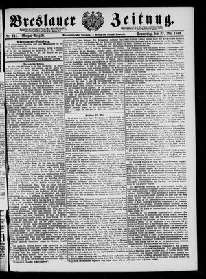 Breslauer Zeitung vom 27.05.1880
