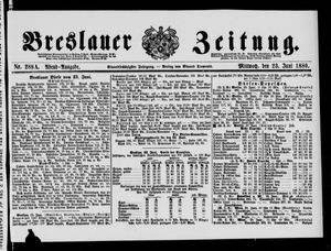Breslauer Zeitung vom 23.06.1880