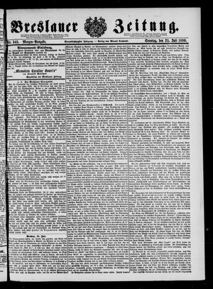 Breslauer Zeitung vom 25.07.1880