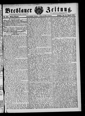 Breslauer Zeitung on Aug 10, 1880