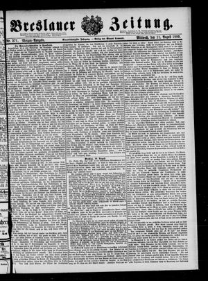 Breslauer Zeitung on Aug 11, 1880
