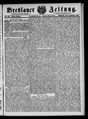 Breslauer Zeitung on Sep 25, 1880