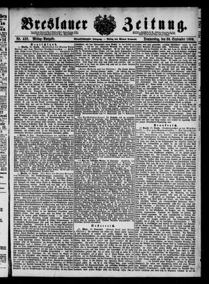 Breslauer Zeitung on Sep 30, 1880