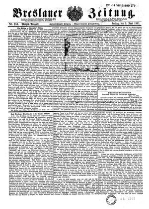 Breslauer Zeitung vom 03.06.1881