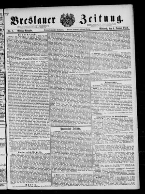Breslauer Zeitung vom 04.01.1882