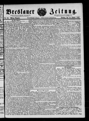 Breslauer Zeitung on Jan 10, 1882