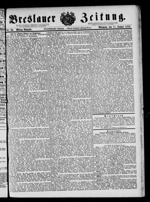 Breslauer Zeitung vom 11.01.1882