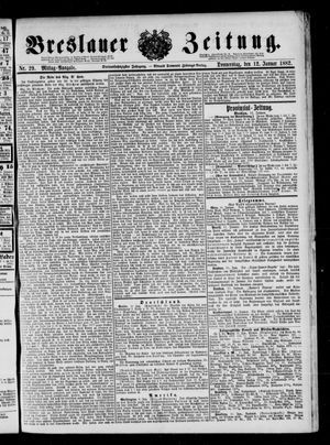 Breslauer Zeitung vom 12.01.1882
