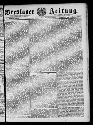Breslauer Zeitung on Jan 14, 1882