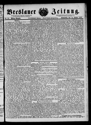 Breslauer Zeitung on Jan 14, 1882