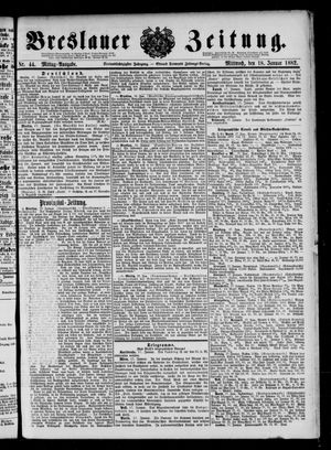 Breslauer Zeitung on Jan 18, 1882