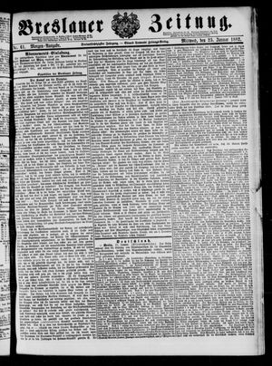 Breslauer Zeitung on Jan 25, 1882