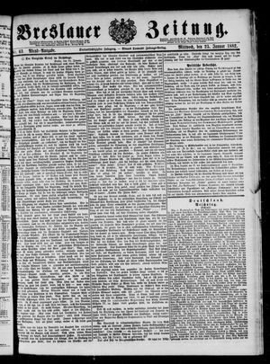 Breslauer Zeitung vom 25.01.1882