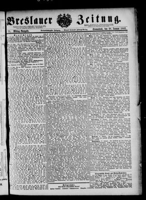 Breslauer Zeitung on Jan 28, 1882