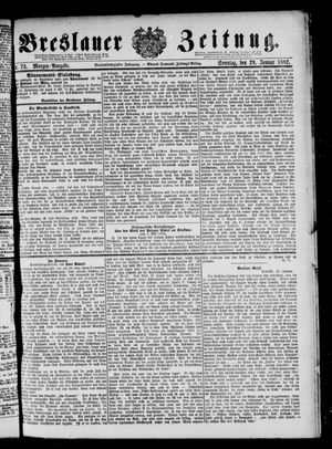 Breslauer Zeitung on Jan 29, 1882
