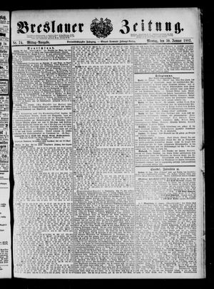 Breslauer Zeitung on Jan 30, 1882