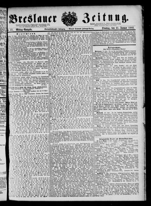 Breslauer Zeitung on Jan 31, 1882
