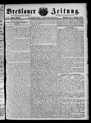 Breslauer Zeitung vom 01.02.1882