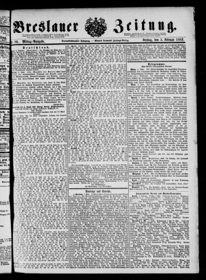 Breslauer Zeitung on Feb 3, 1882