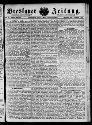 Breslauer Zeitung vom 08.02.1882