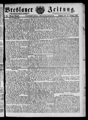 Breslauer Zeitung on Feb 12, 1882