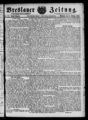 Breslauer Zeitung vom 15.02.1882