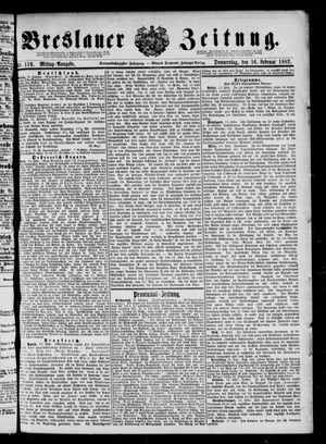 Breslauer Zeitung on Feb 16, 1882