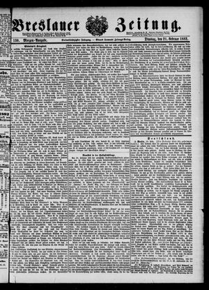 Breslauer Zeitung on Feb 21, 1882