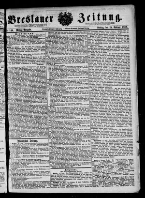 Breslauer Zeitung vom 24.02.1882