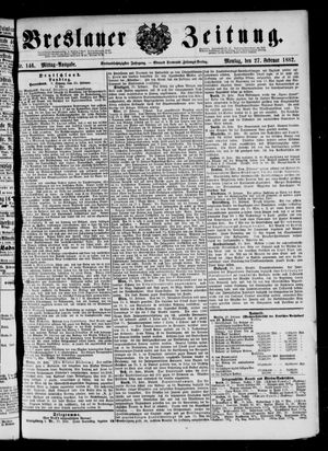 Breslauer Zeitung vom 27.02.1882