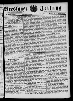 Breslauer Zeitung on Feb 27, 1882