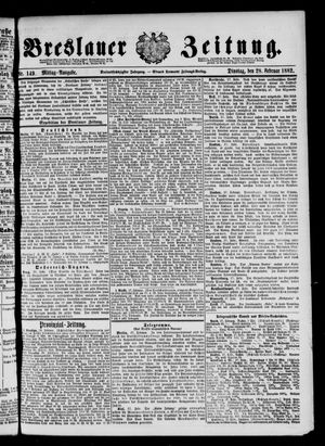 Breslauer Zeitung on Feb 28, 1882
