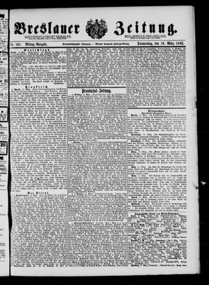 Breslauer Zeitung vom 16.03.1882