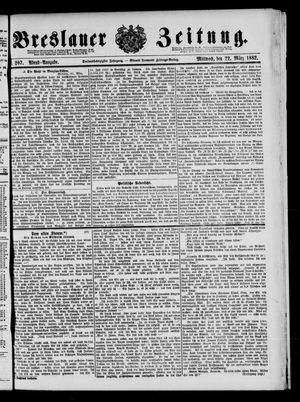 Breslauer Zeitung on Mar 22, 1882