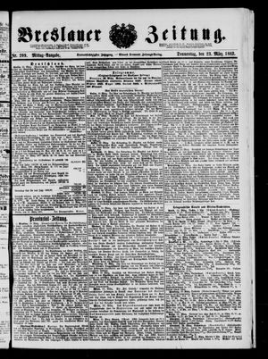 Breslauer Zeitung on Mar 23, 1882