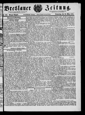 Breslauer Zeitung on Mar 30, 1882