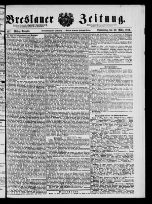 Breslauer Zeitung on Mar 30, 1882